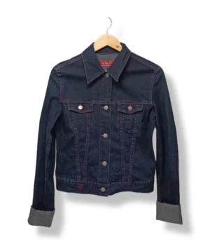 Chaqueta de mezclilla oscura Fiorucci, talla S/M