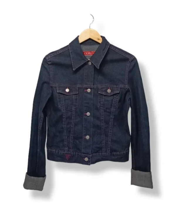 Chaqueta de mezclilla oscura Fiorucci, talla S/M