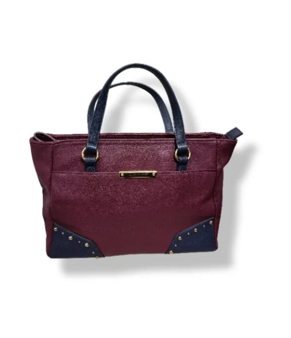 pixelcut-export-1752547782310 Cartera Tommy Hilfiger burdeo con detalles azul marino