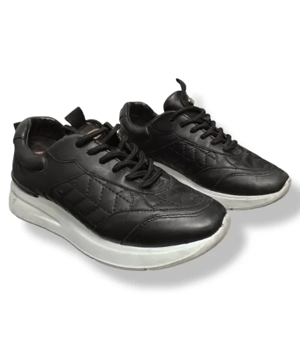 pixelcut-export-1752548408096 Zapatillas negras Gacel acolchadas, talla 34