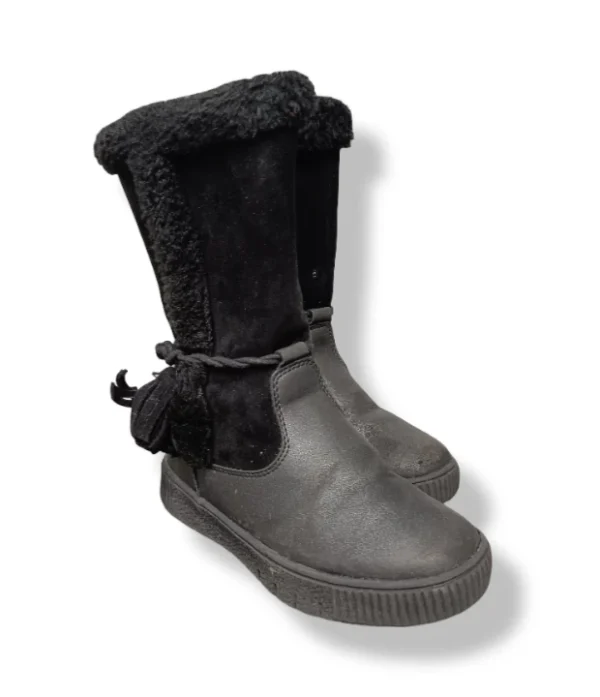 pixelcut-export-1752549896391 Zapato Bota Niña Bubblegummers Forrada Negra – Talla 23