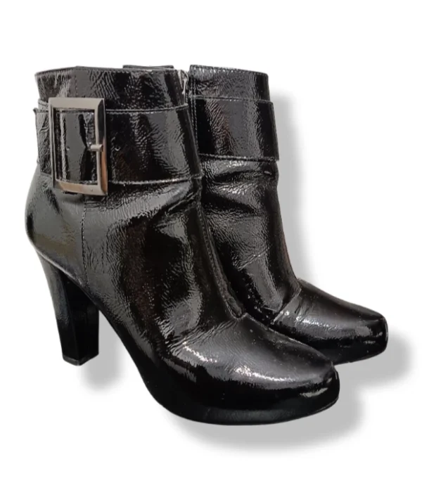 Botín Gacel Charol de Cuero – Talla 34