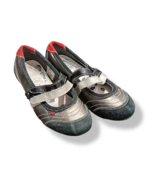 Zapatos Pax metálico-negro con velcro – Talla 32