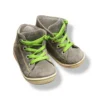 Zapatos Lurchi gamuza gris con cordones verdes – Talla 20