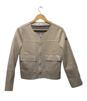 pixelcut-export-1753745988703 Chaqueta beige gamuzada Advantage, talla S