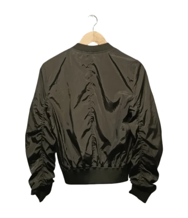 Bomber verde fruncida Love Tree, Talla S
