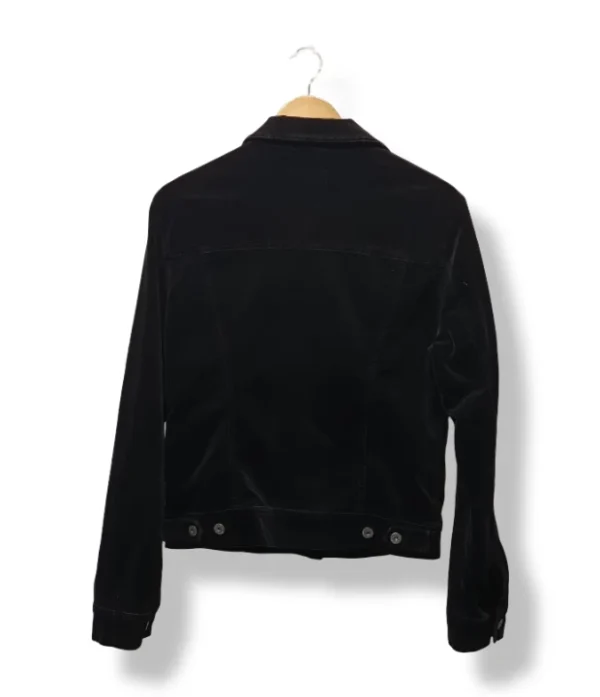 Chaqueta negra de cotelé Closed, talla S