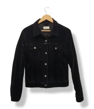 pixelcut-export-1753767070951 Chaqueta negra de cotelé Closed, talla S