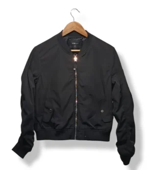 Bomber negra lisa FB Sister -talla S