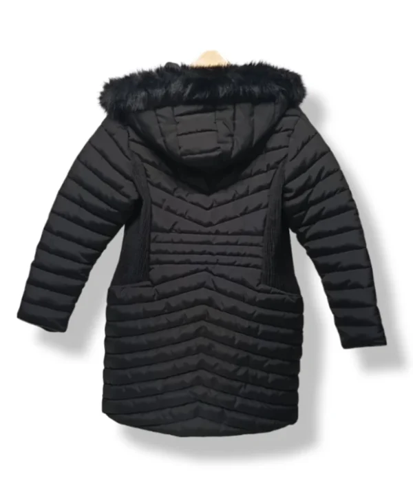 pixelcut-export-1753767876730 Parka larga acolchada negra con chiporro S. Cocci Talla M