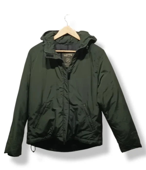 pixelcut-export-1753769087852 Parka de plumas verde con capucha Lotto Talla M