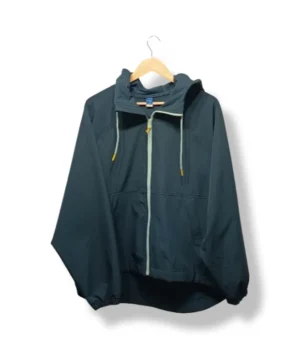 Chaqueta deportiva verde oscuro StretchTech – Talla L