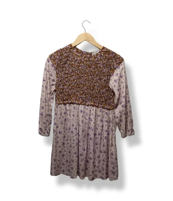 1000015516 (3) Vestido floral combinado – Zara – Talla 10 años