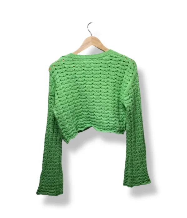 Sweater calado verde Zara 13-14 años (Nuevo con etiqueta)