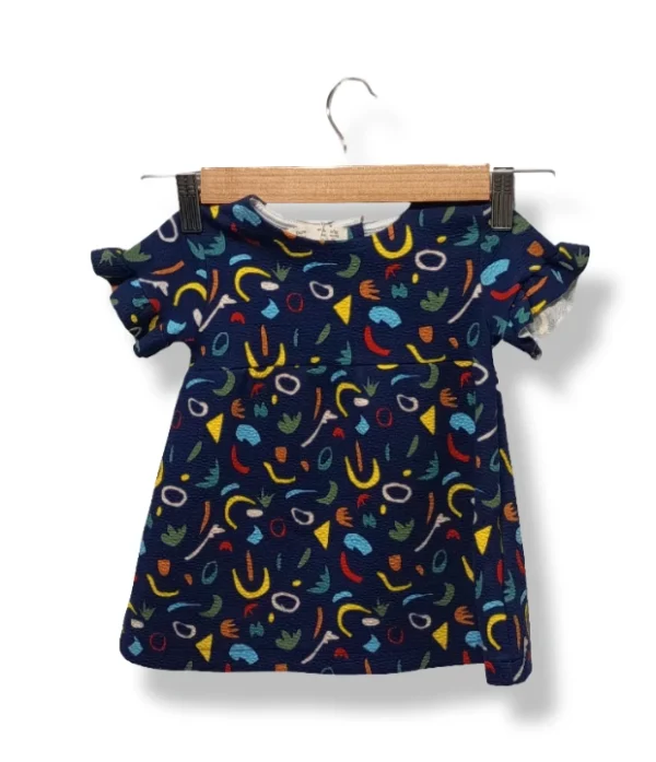 1000015516 (9) Vestido estampado multicolor – Zara Baby – Talla 9-12 meses