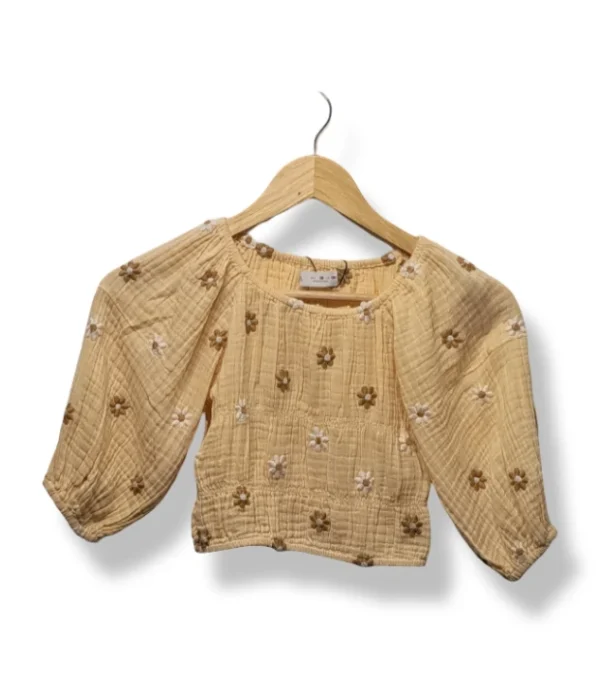 Blusa bordada Zara niña, talla 8 años (Usada)