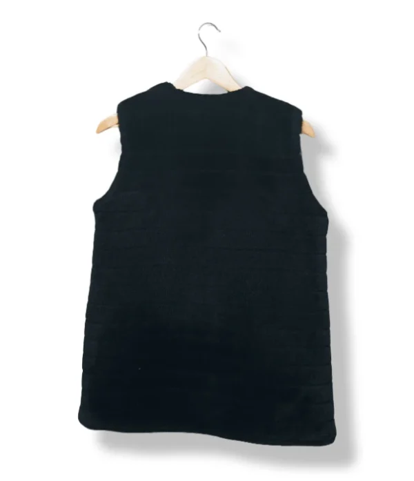 Chaleco negro de piel sintética - Talla S/M