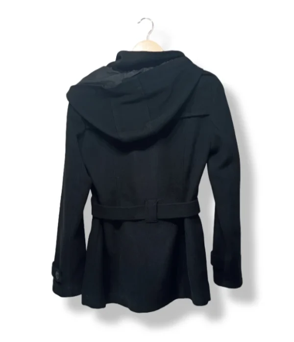 Abrigo negro con capucha  ONLY – Talla S