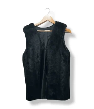 Chaleco largo de piel sintética My Fashion - Talla M