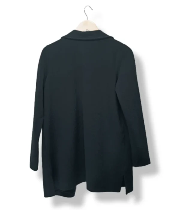 Tapado negro estructurado Gina Benotti - Talla M