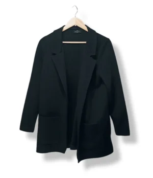 Tapado negro estructurado Gina Benotti - Talla M
