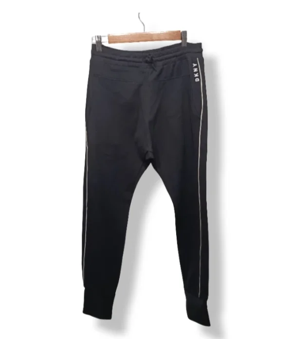 Jogger negro con franjas laterales DKNY, Talla M