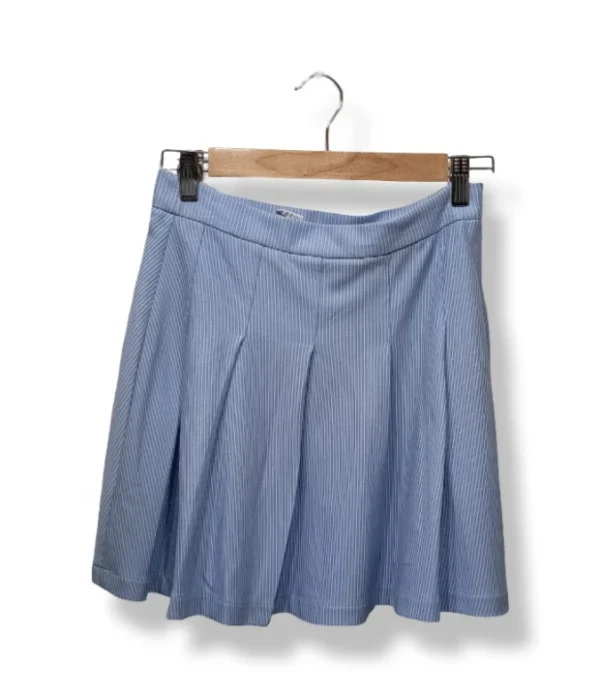 pixelcut-export-1754058942513 Falda azul a rayas Zara 13-14 años (Nueva con etiqueta)