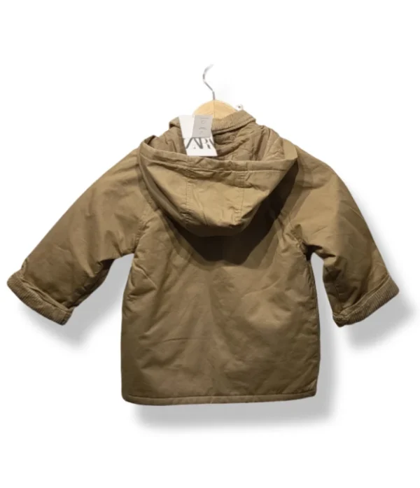 Chaqueta infantil Zara beige con gorro 3 / 4 años