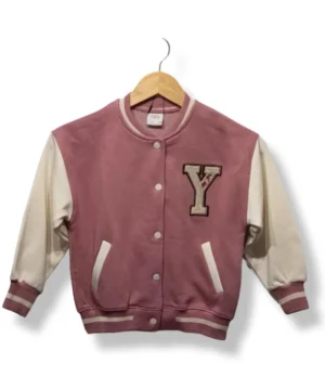 pixelcut-export-1754061821257 Chaqueta varsity rosada con mangas crema Zara