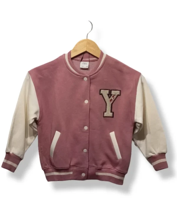 pixelcut-export-1754061821257 Chaqueta varsity rosada con mangas crema Zara