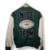 Chaqueta varsity verde Zara niño “Nice Team” – Talla 11-12 años, nueva con etiqueta