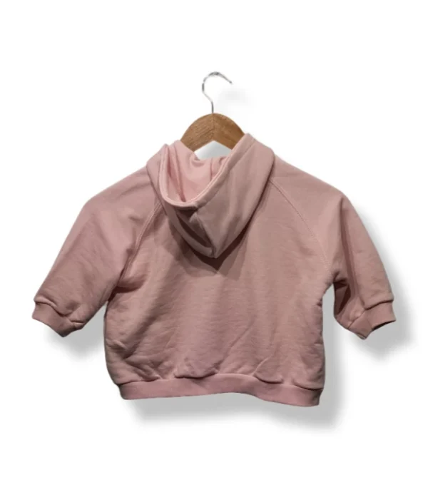 Polerón corto rosado Zara niña, manga corta con gorro