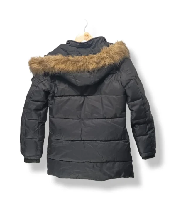 pixelcut-export-1754282600647 Parka acolchada negra con chiporro Broadway, Talla
