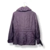 Parka acolchada lavanda con cuello envolvente, Talla L