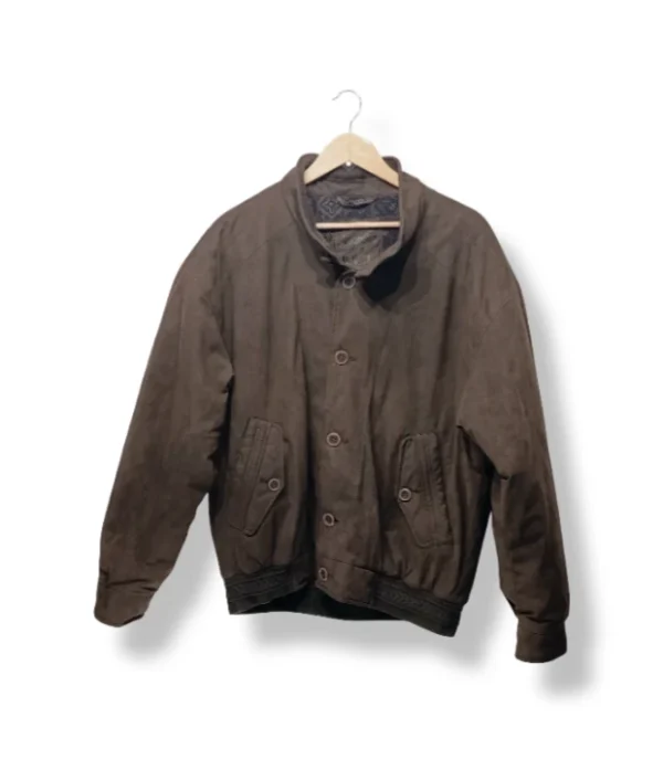 Chaqueta café tipo gamulán Amaretta Styled B.S.M., Talla L