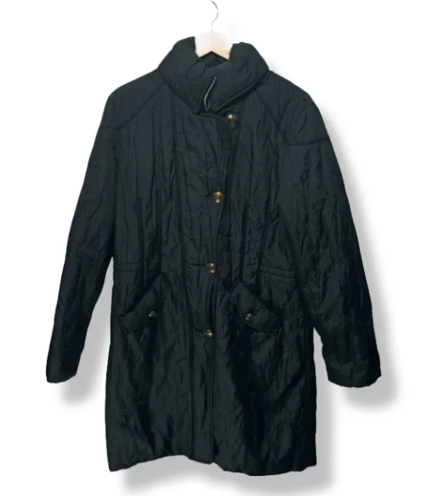 Parka larga negra acolchada Betty Barclay, Talla L