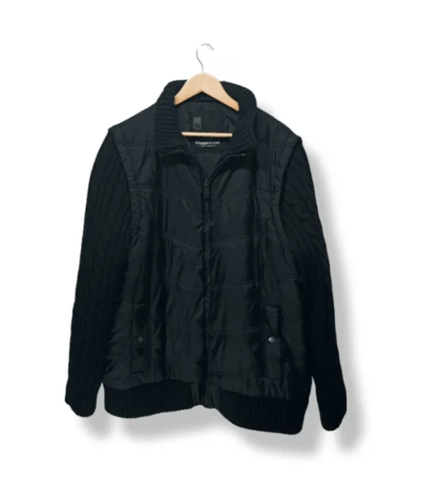 Chaqueta híbrida negra Digger Club Leatherhouse, Talla XL/XXL