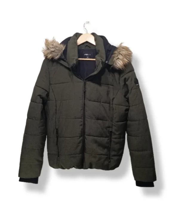 pixelcut-export-1754284103874 Parka acolchada verde militar FBSister - Talla XL