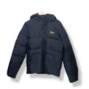 Parka puffer de pluma azul marino Hollister – Talla L