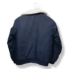 Chaqueta aviador azul con cuello de chiporro – Talla M