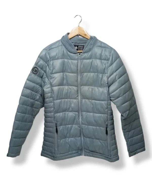 pixelcut-export-1754285474959 Parka ultraliviana acolchada Swiss Life NDK celeste grisáceo Talla L/XL