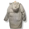 Parka puffer largo beige con gorro Zara – Talla M/L