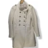 Abrigo blanco Made in Italy, talla S (nuevo)