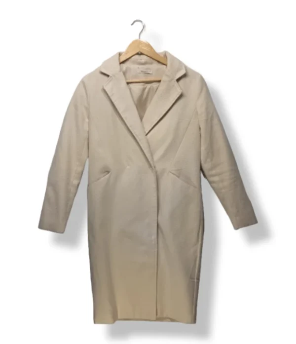 Tapado beige tipo sastre Mett, talla M