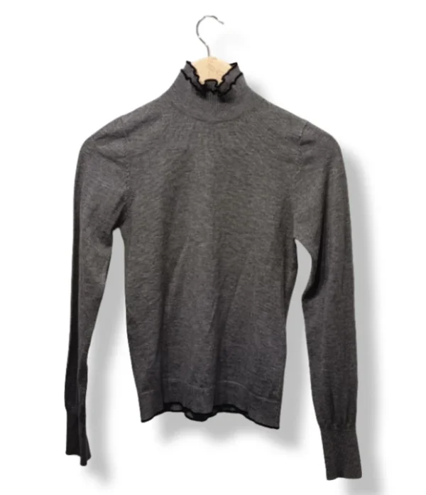 Sweater cuello alto Sfera, gris, talla S
