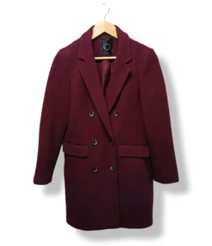 Abrigo burdeo IO talla 38