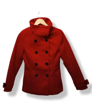 Abrigo corto rojo H&M  – Talla S