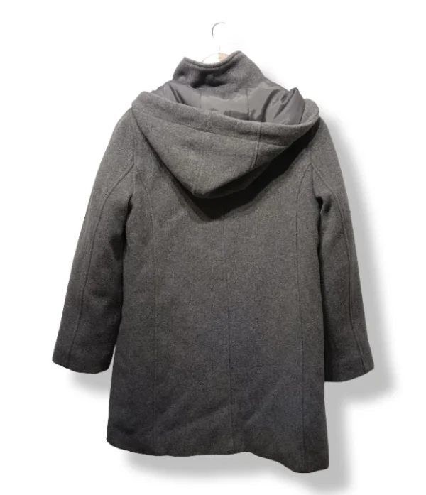 Abrigo gris con capucha Gina – Talla 38