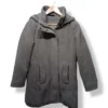 Abrigo gris con capucha Gina – Talla 38