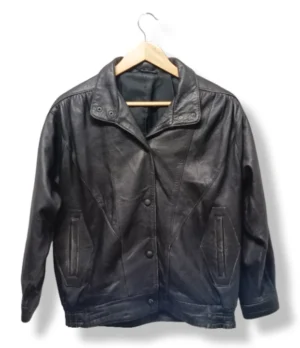 Chaqueta de cuero negro, Talla M
